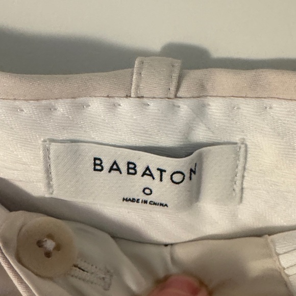 Babaton Cream High-Rise Tailored Pleated Shorts - Picture 2 of 5